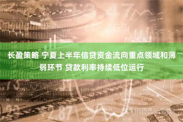 长盈策略 宁夏上半年信贷资金流向重点领域和薄弱环节 贷款利率持续低位运行